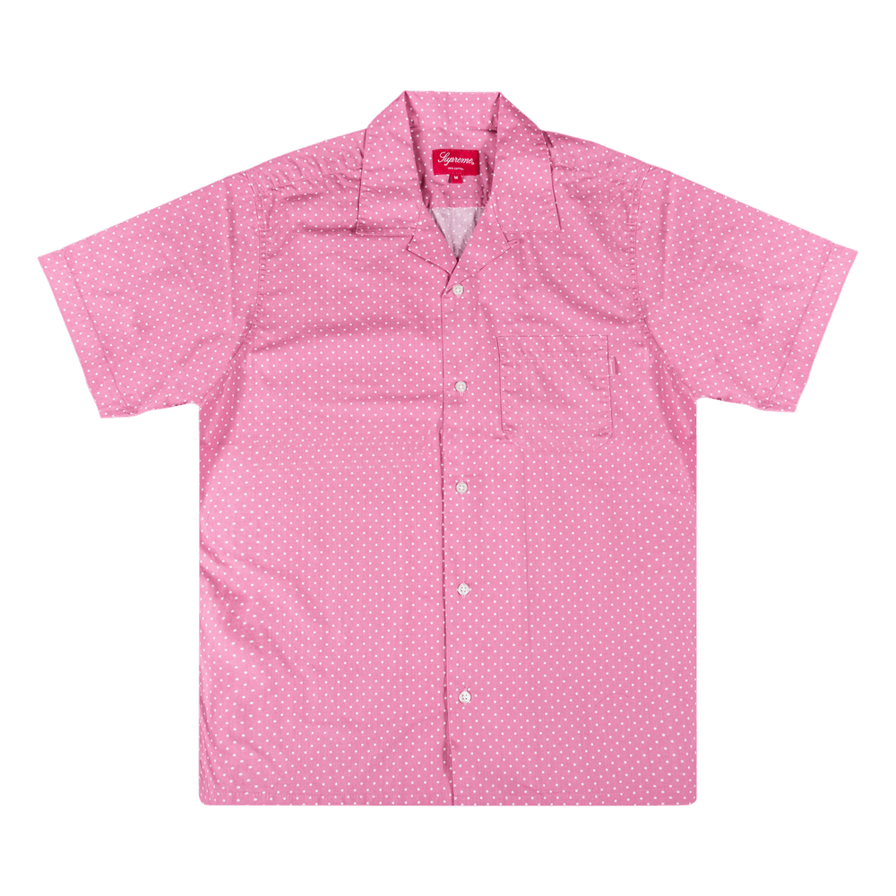 Buy Supreme Polka Dot Short-Sleeve Shirt 'Pink' - SS17S25 PINK