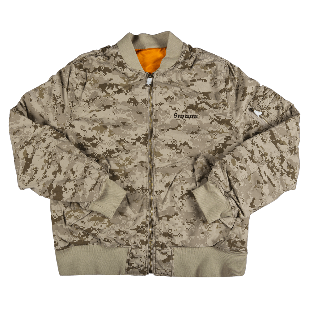 Buy Supreme Digi Camo MA-1 'Tan' - FW17J33 TAN | GOAT DE