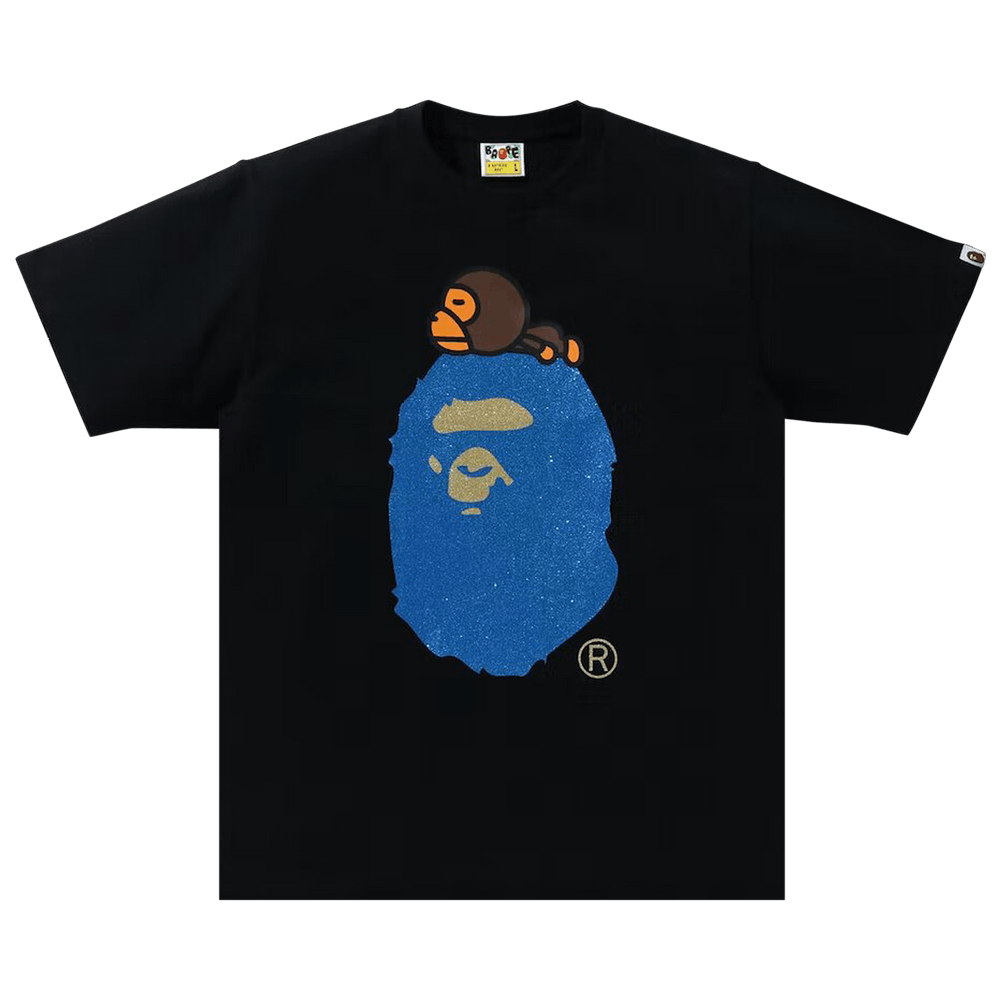 BAPE fecing Glitter Side Shark Tee
