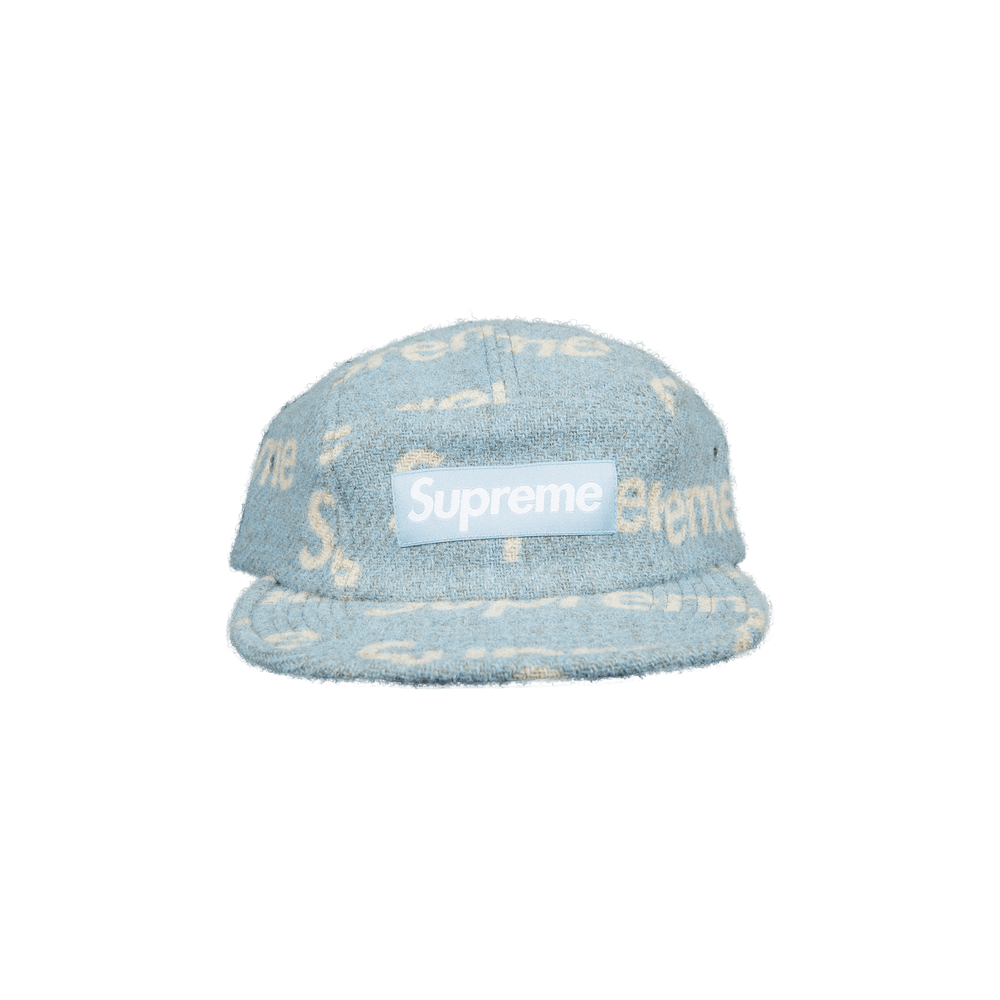 Supreme Harris Tweed Camp Cap 青 - メルカリ