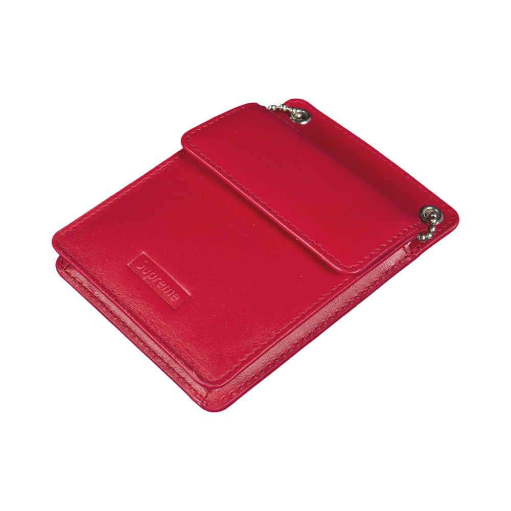 値段が激安 Buy Supreme Leather ID Holder and Wallet 'Red' - FW18A30 RED 小物