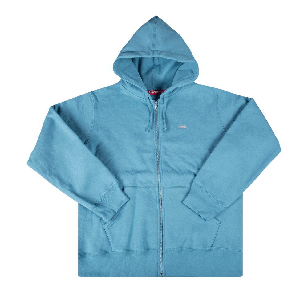 Buy Supreme Reflective Small Box Zip Up Sweatshirt 'Blue