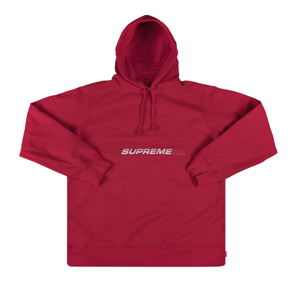 Supreme zip pouch hotsell hoodie