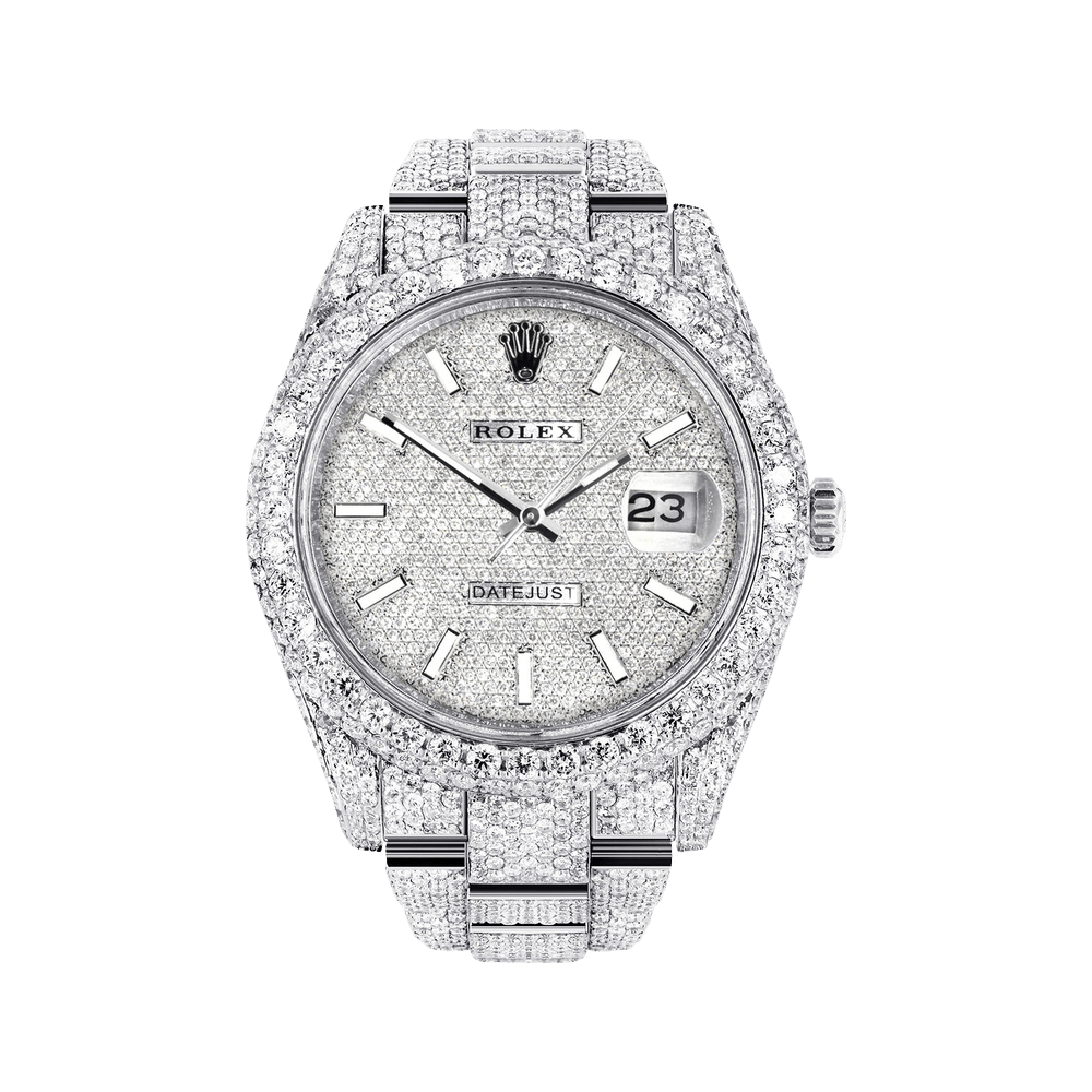 Diamond embezzled rolex clearance