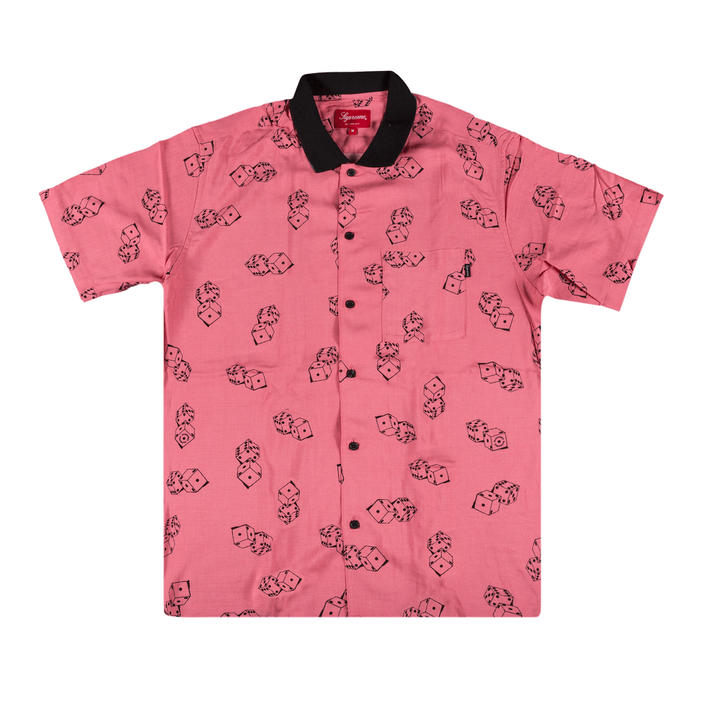 Buy Supreme Dice Rayon Short-Sleeve Shirt 'Pink' - SS19S26 PINK