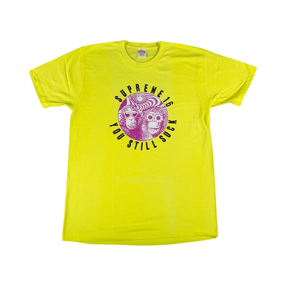 Supreme 16ss You Still Suck Tee スプリーム L Buy Supreme You Still Suck T-Shirt 'Yellow' - SS16T6 YELLOW | GOAT