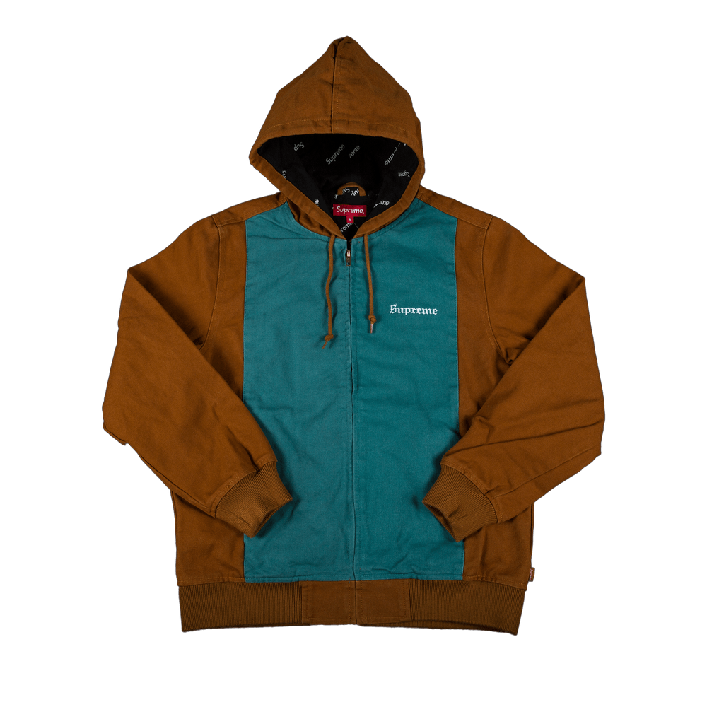 Supreme 2-Tone Hooded Work Jacket 'Brown' | GOAT