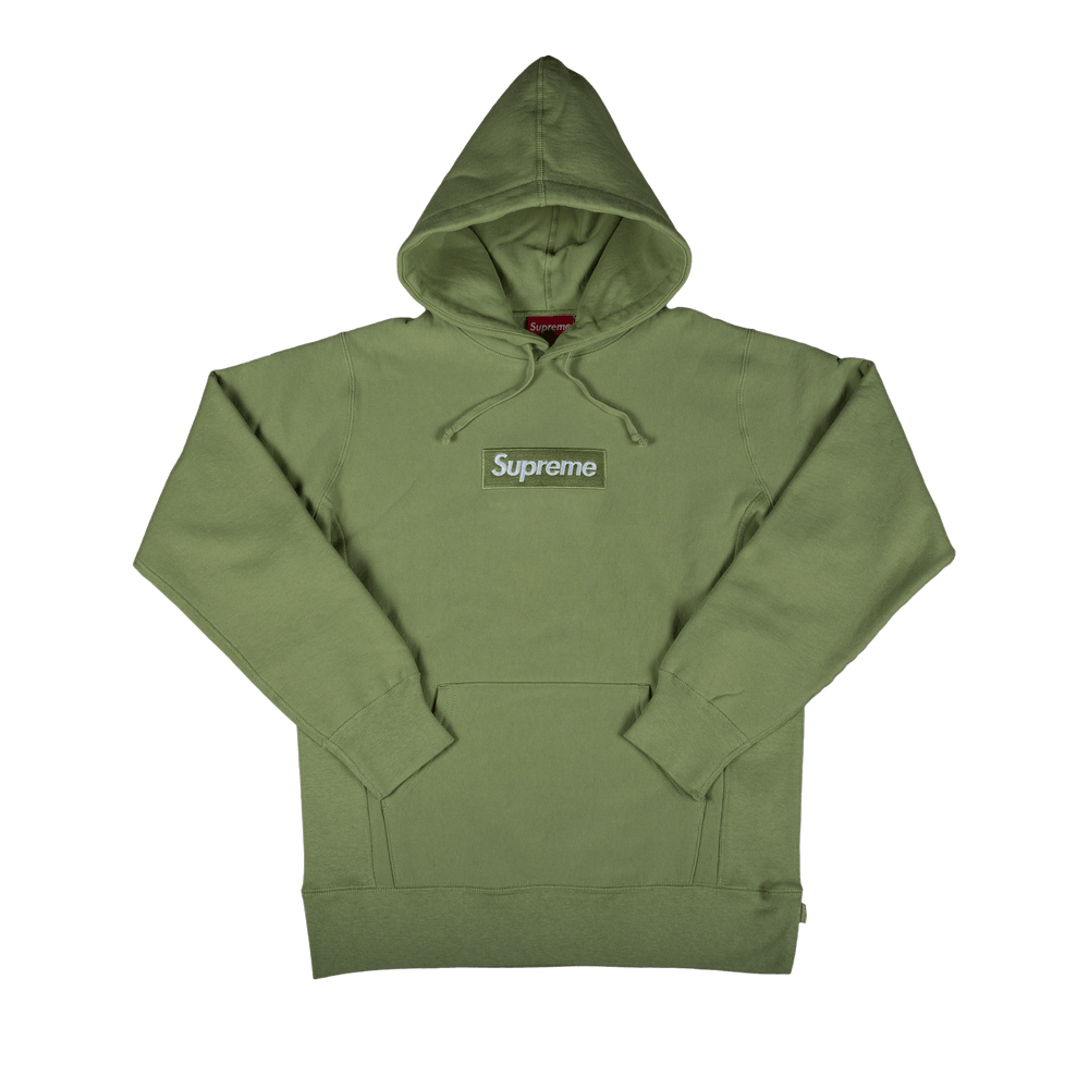 Buy Supreme Box Logo Hooded Sweatshirt 'Sage' - FW16SW6 SAGE | GOAT