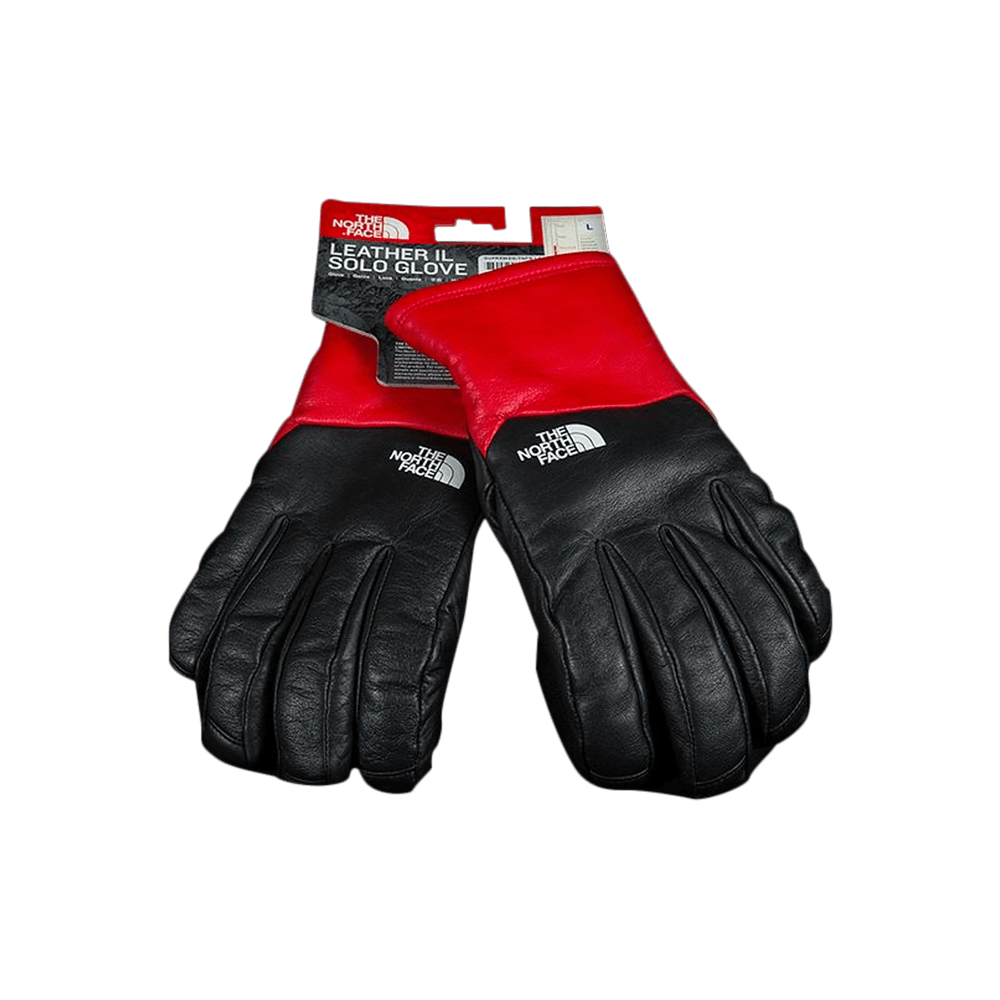 小物 Supreme The North Face Leather Gloves Supreme The North Face Leather Gloves FW17 Red – UniqueHype