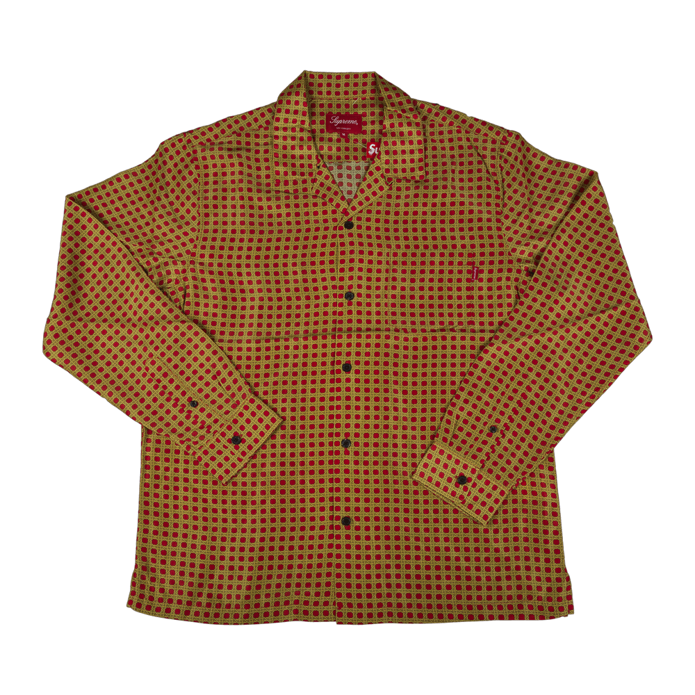 お気に入りの Buy Supreme Cane Silk Shirt 'Red' - FW16S11 RED | GOAT トップス