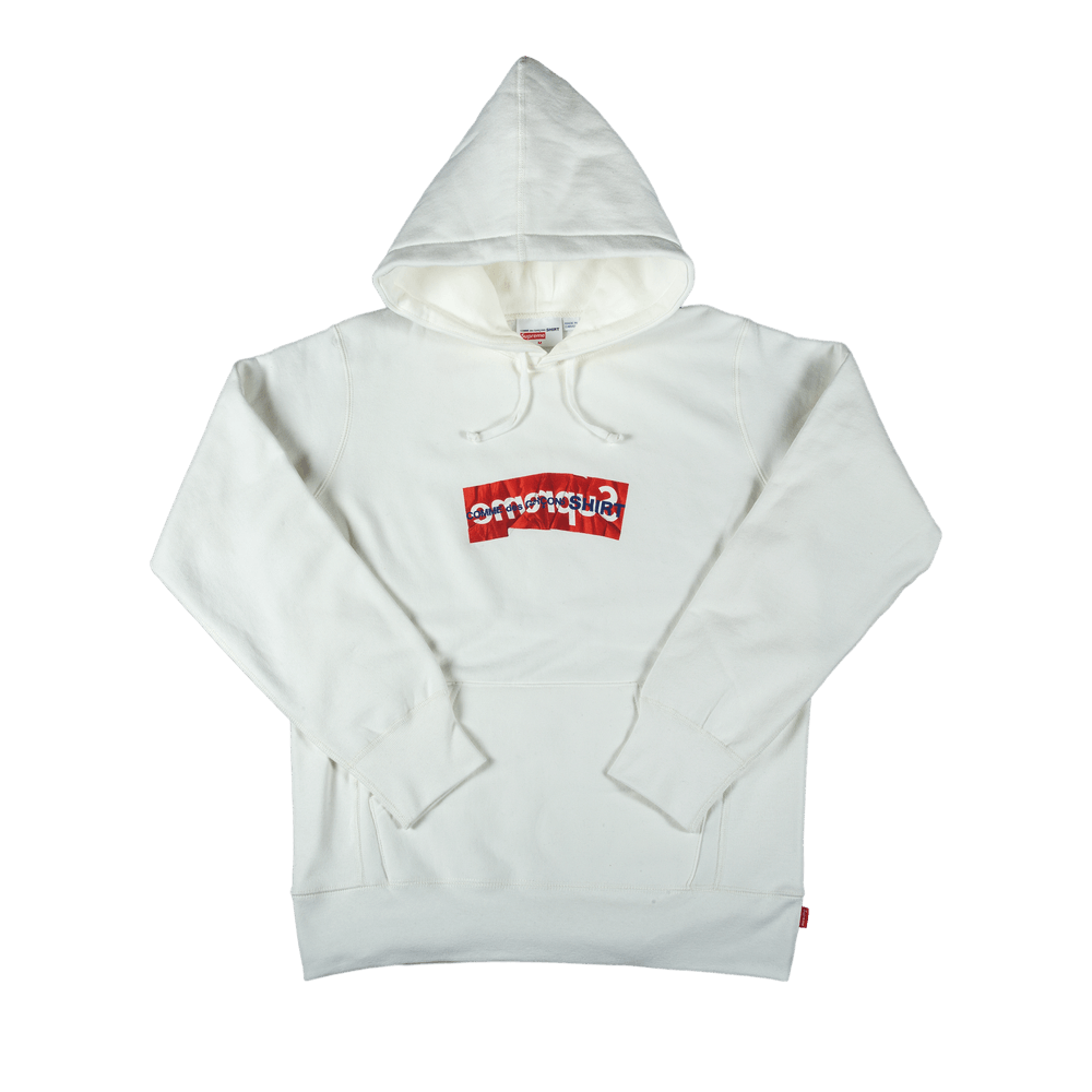 Supreme x Comme des Garçons SHIRT Box Logo Hooded Sweatshirt 'White'