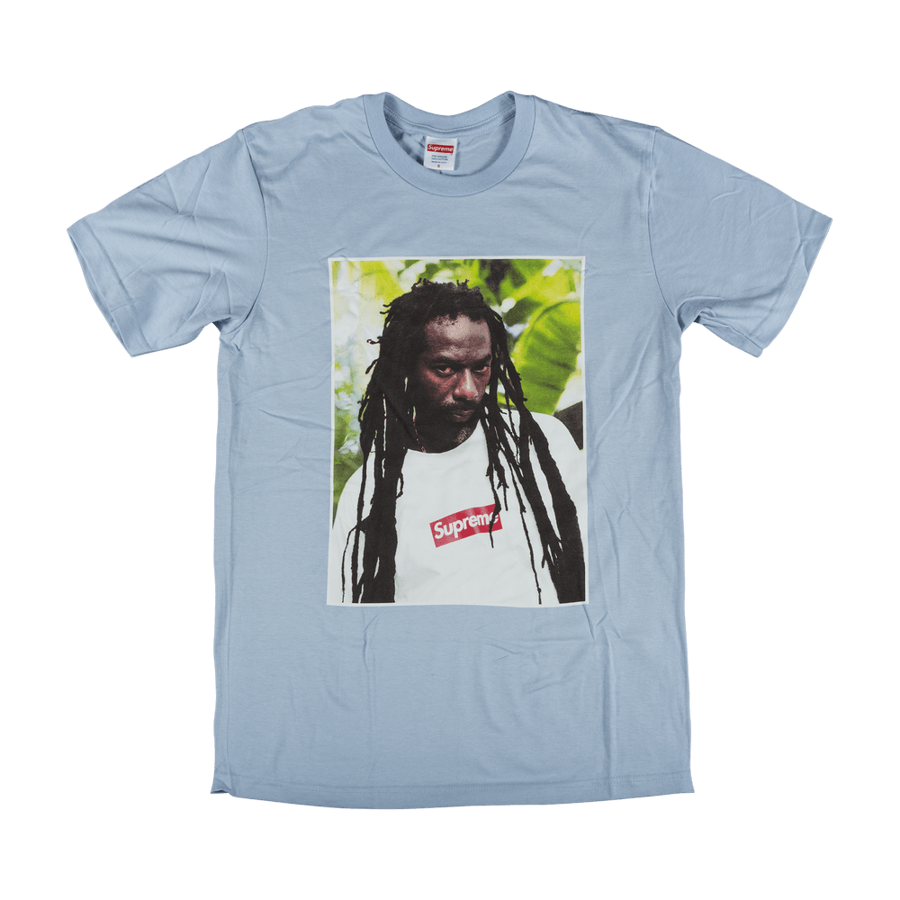 Buy Supreme Buju Banton T Shirt Light Blue SS19T62 LIGHT BLUE GOAT