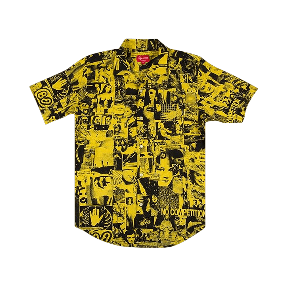 Buy Supreme Vibrations Rayon Shirt 'Yellow' - SS18S41 YELLOW