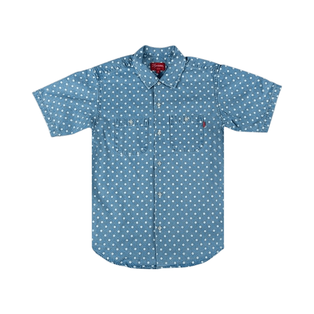 Buy Supreme Polka Dot Denim Shirt 'Blue' - SS18S28 BLUE