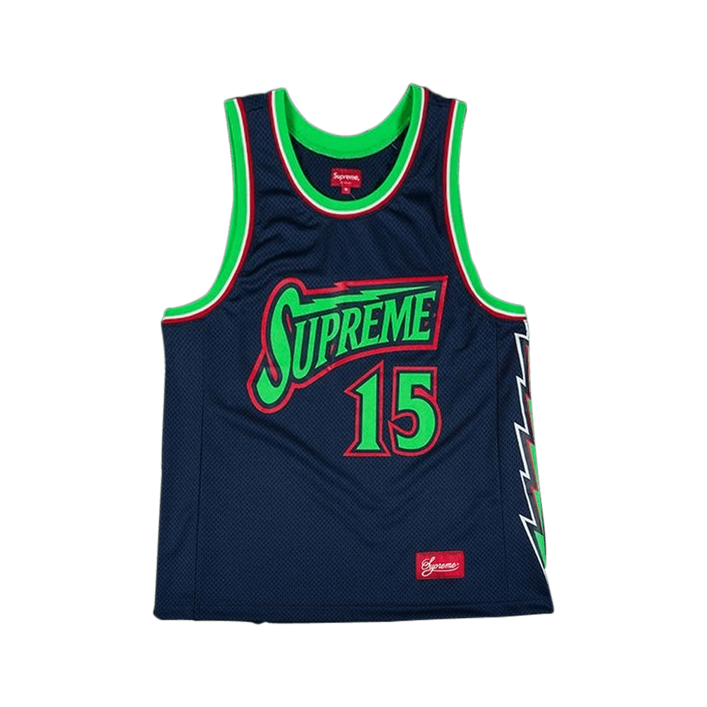 Supreme Bolt Basketball Jersey 'navy'