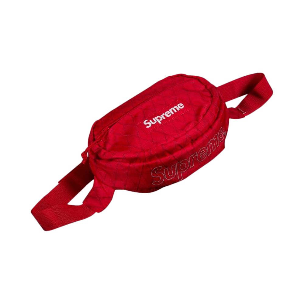 FW18 SUPREME WAIST BAG RED fanny pack box logo cdg authentic limited