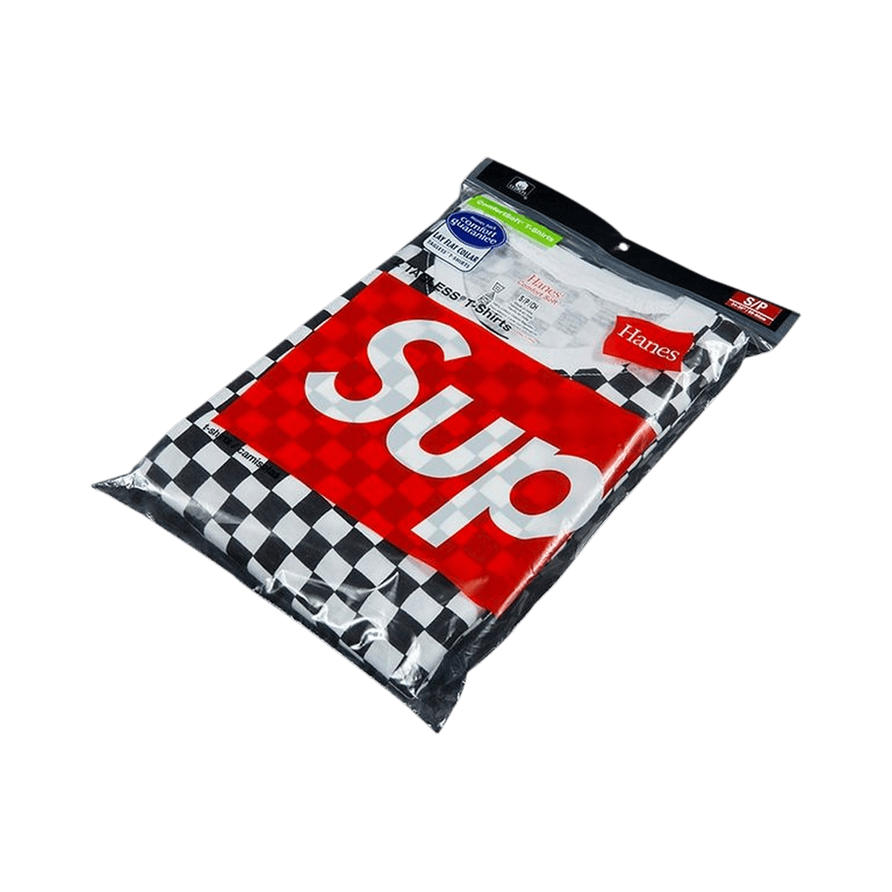 Buy Supreme x Hanes Checker Tagless T Shirts Checkered