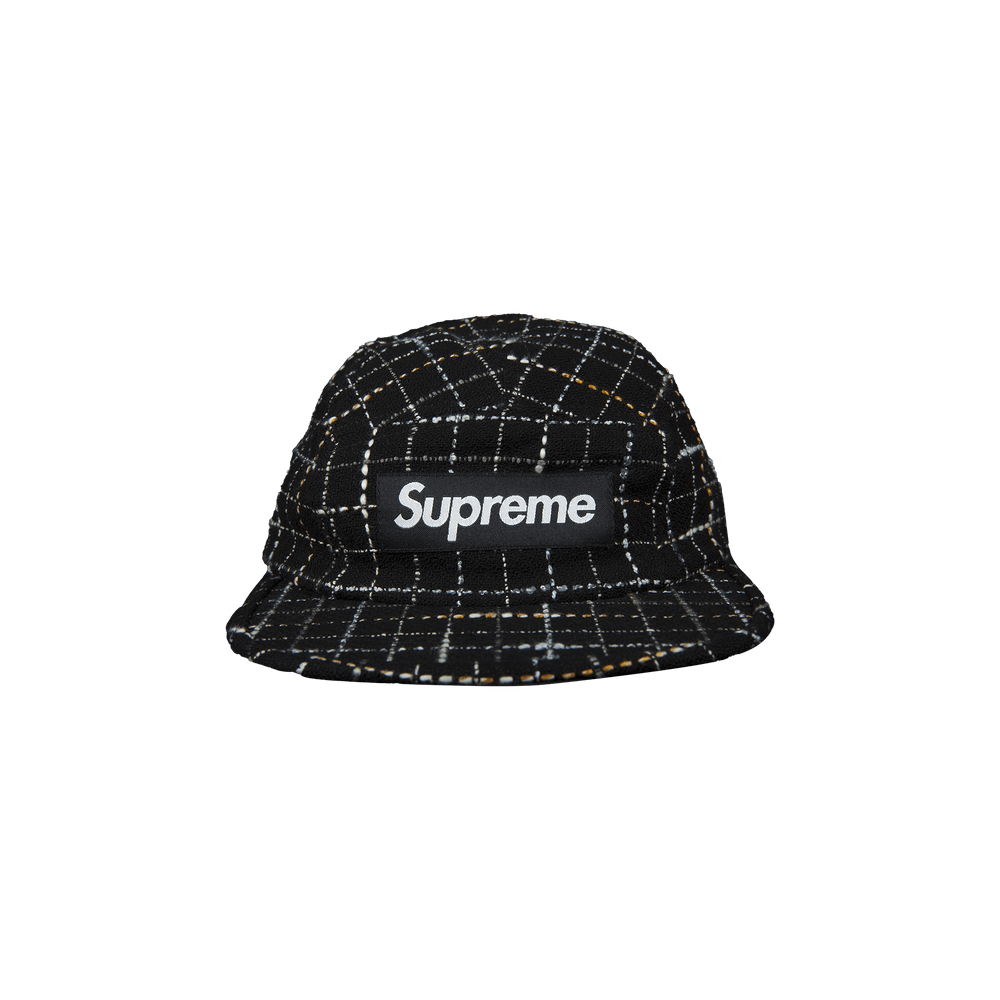 Supreme boucle camp cap black cheap