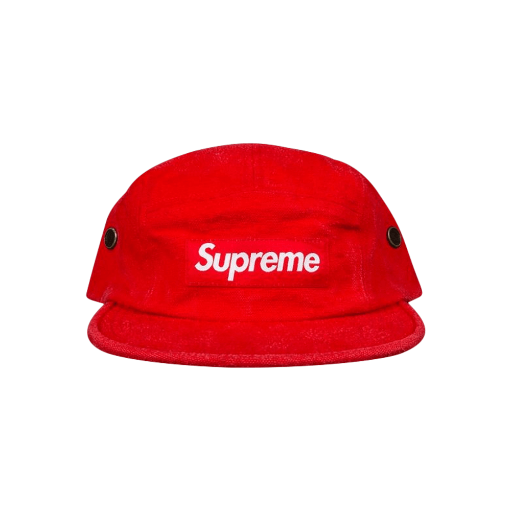 Buy Supreme Napped Canvas Camp Cap Red FW18H15 RED GOAT