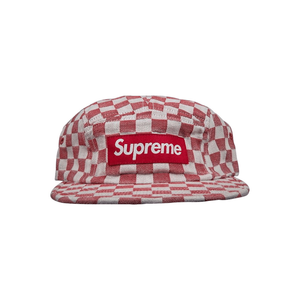 Buy Supreme Checkerboard Camp Cap 'Red' - SS18H11 RED | GOAT