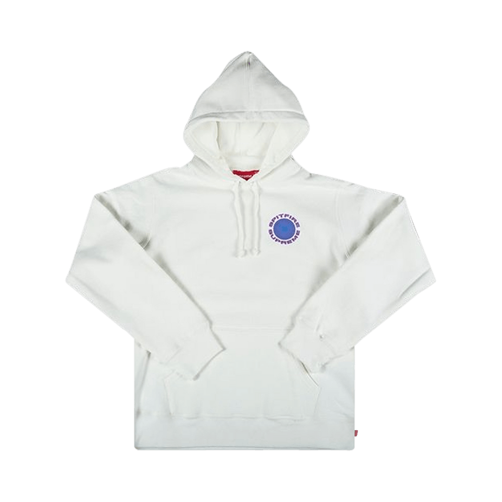 Supreme spitfire hoodie white hot sale