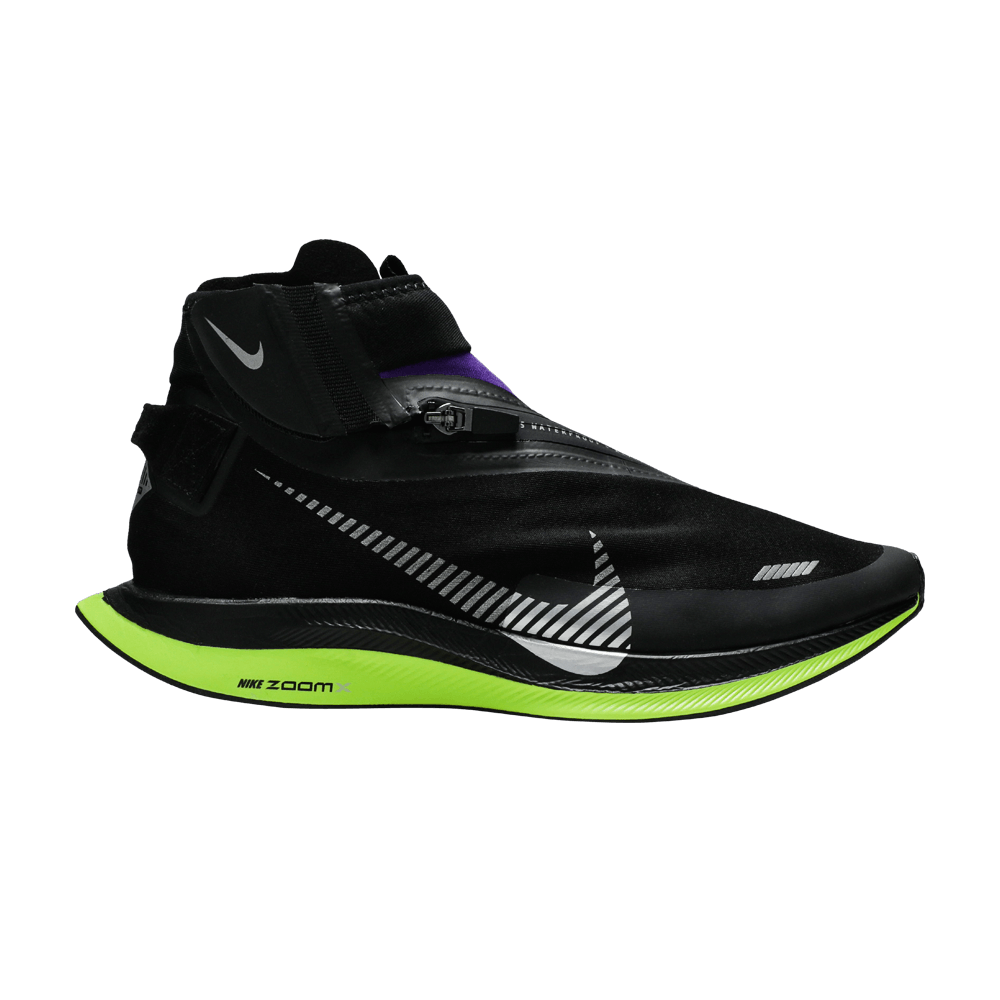 Zoom pegasus turbo shield black metallic silver discount