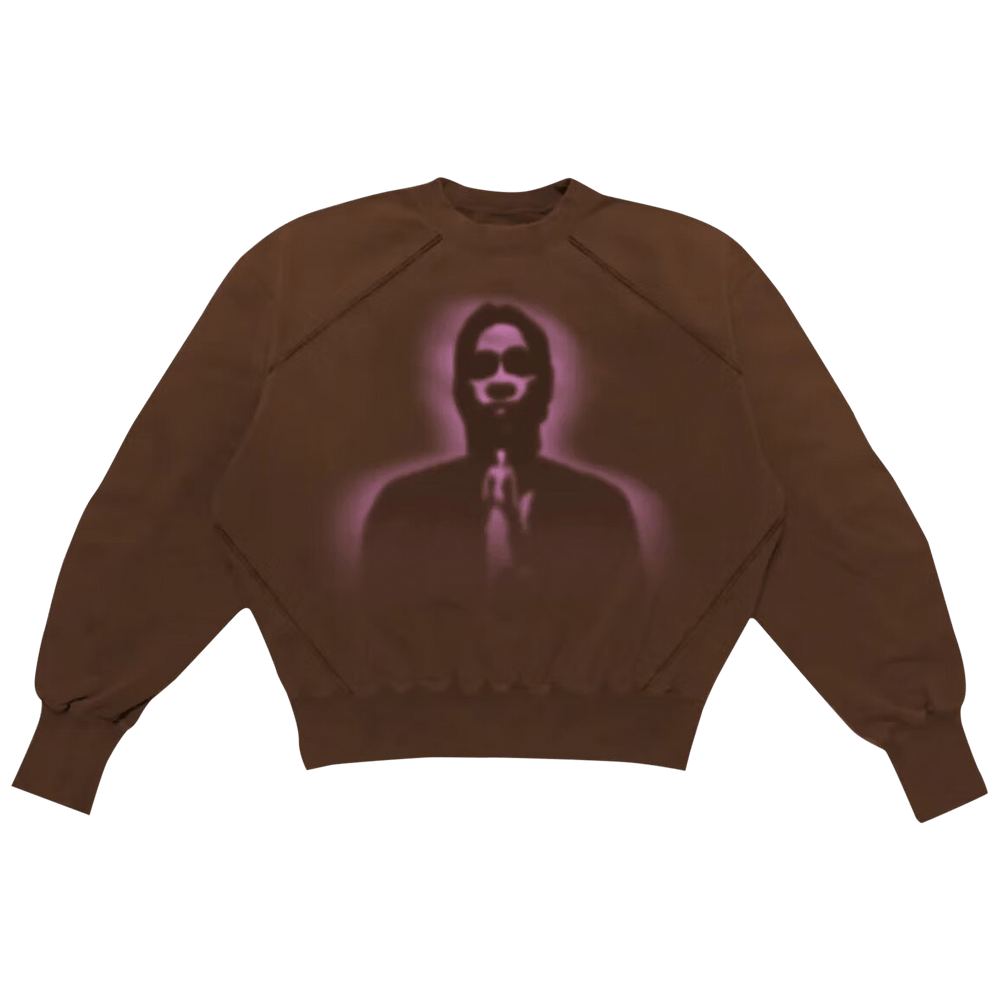 ◆SATUR◆ Angel graphic sweatshirt brown SA244UTM13BR ☆SATUR☆ Angel graphic sweatshirt brown SA244UTM13BR