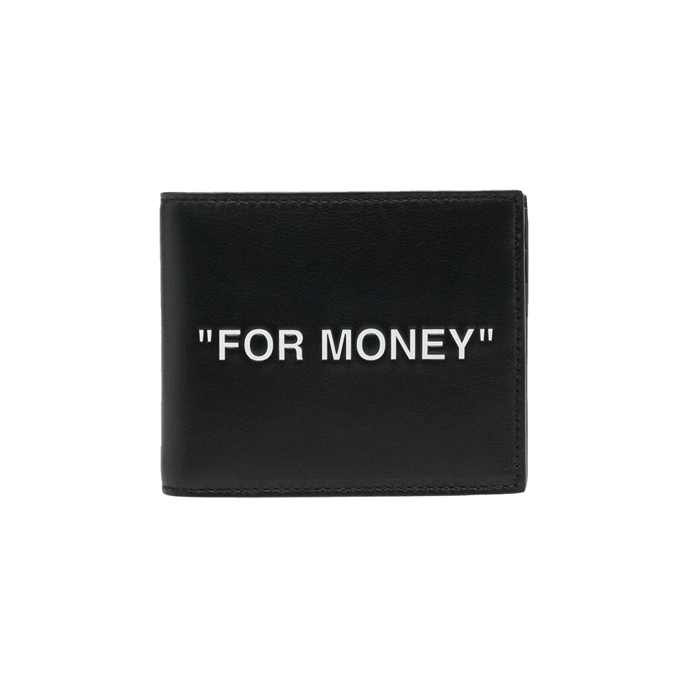 Off-White Jitney Logo-embellished Leather Bifold Wallet - Men - Black Wallets