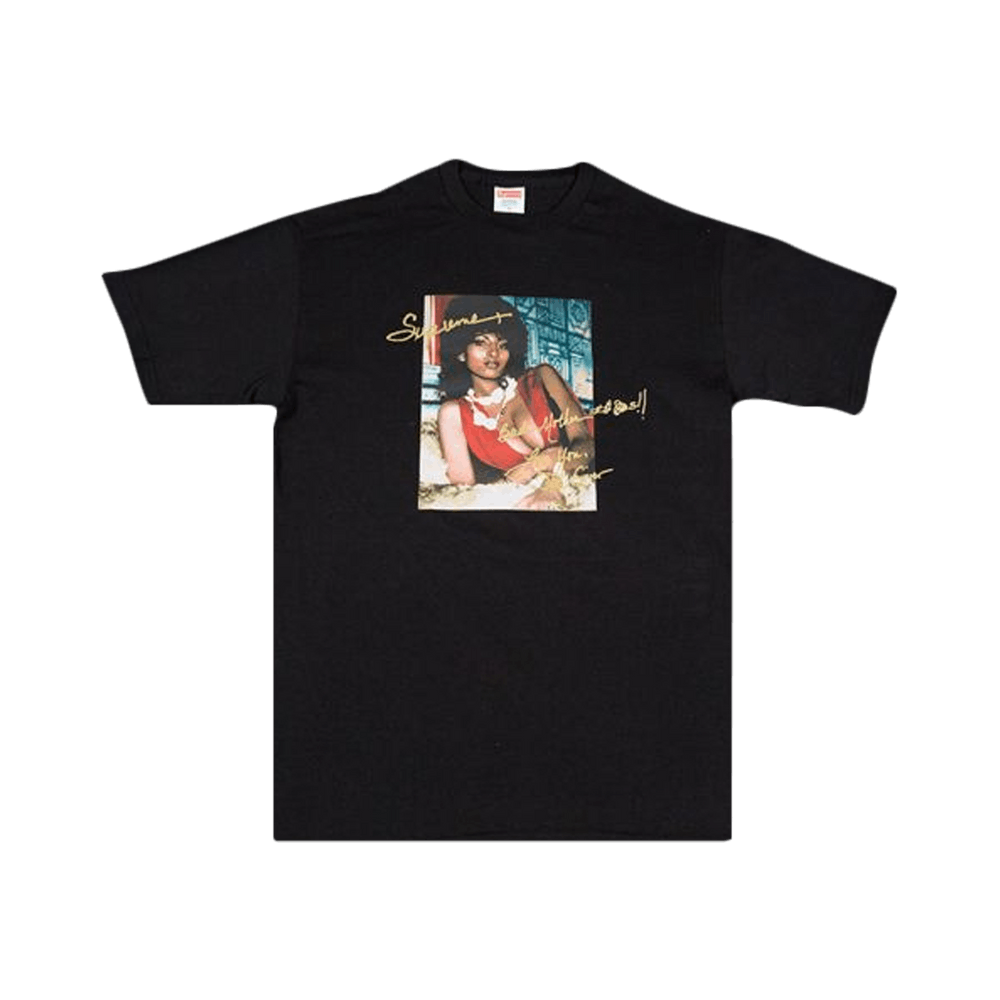 Buy Supreme Pam Grier T-Shirt 'Black' - SS12T23 BLACK | GOAT