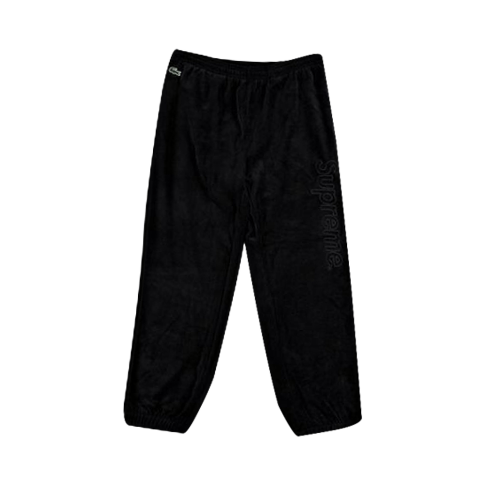 Buy Supreme x Lacoste Velour Track Pants 'Black' - SS18SW2 BLACK