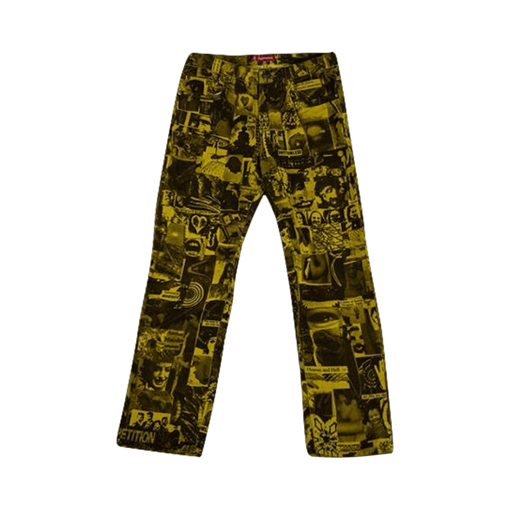 Buy Supreme Vibrations Corduroy Pant 'Yellow' - SS18P26 YELLOW | GOAT