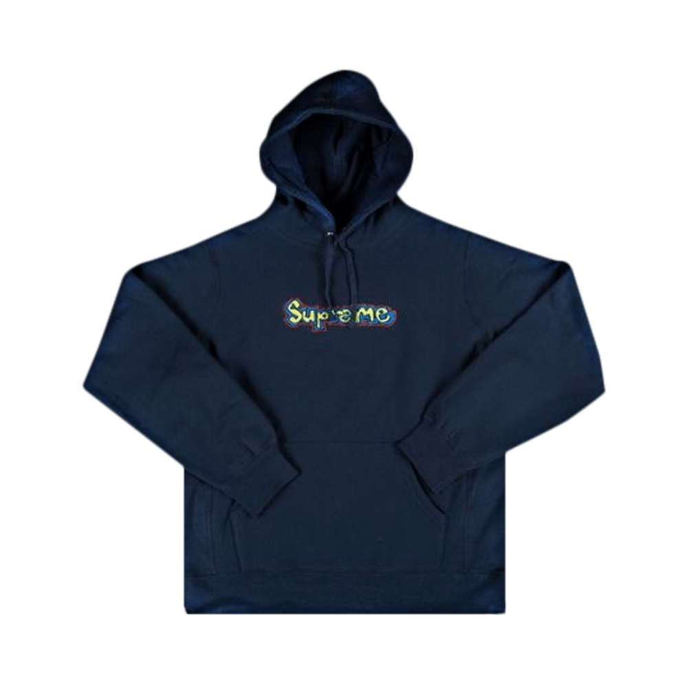 Buy Supreme Gonz Logo Hooded Sweatshirt Navy SS18SW18 NAVY GOAT