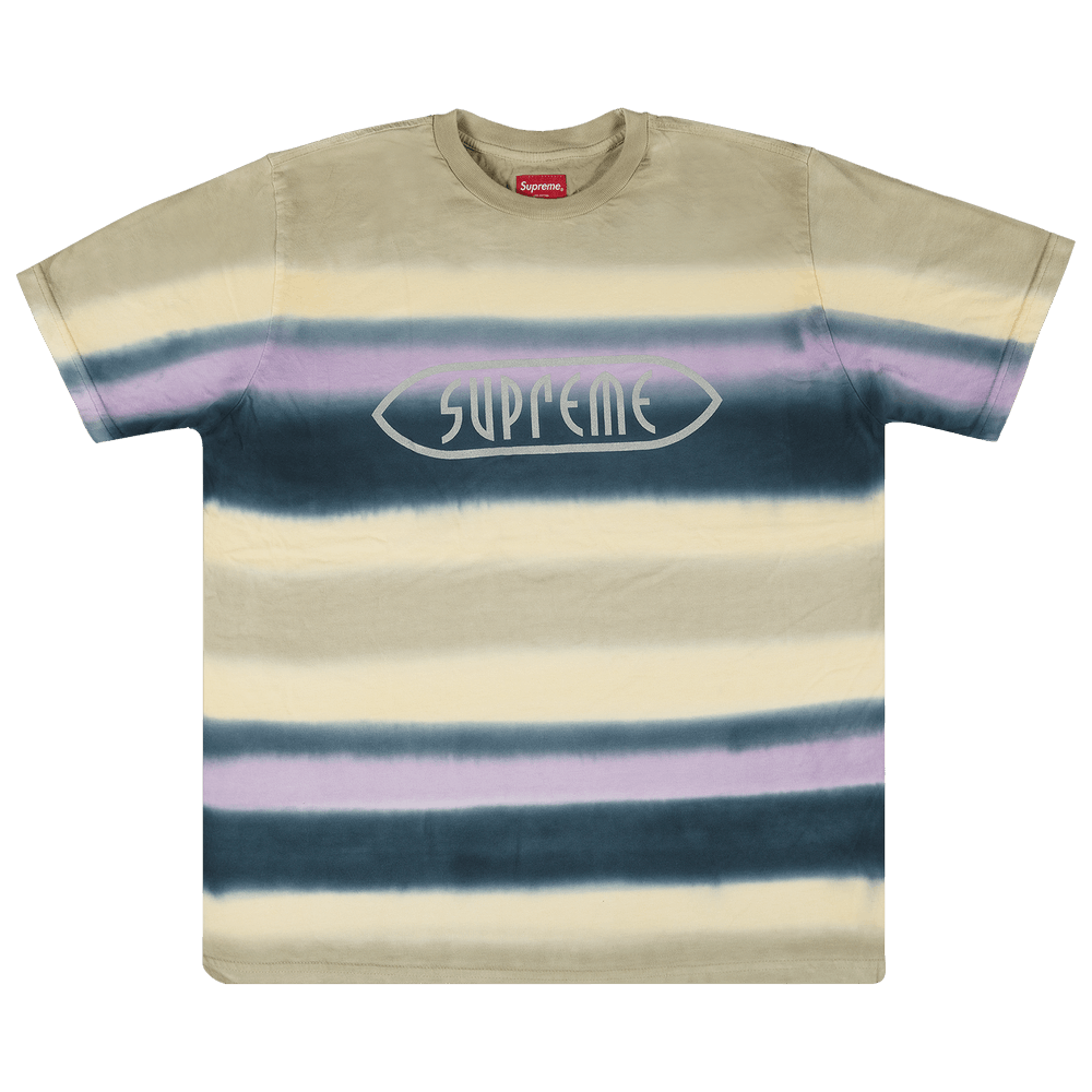 Supreme Rainbow Stripe T-Shirt 'Purple'