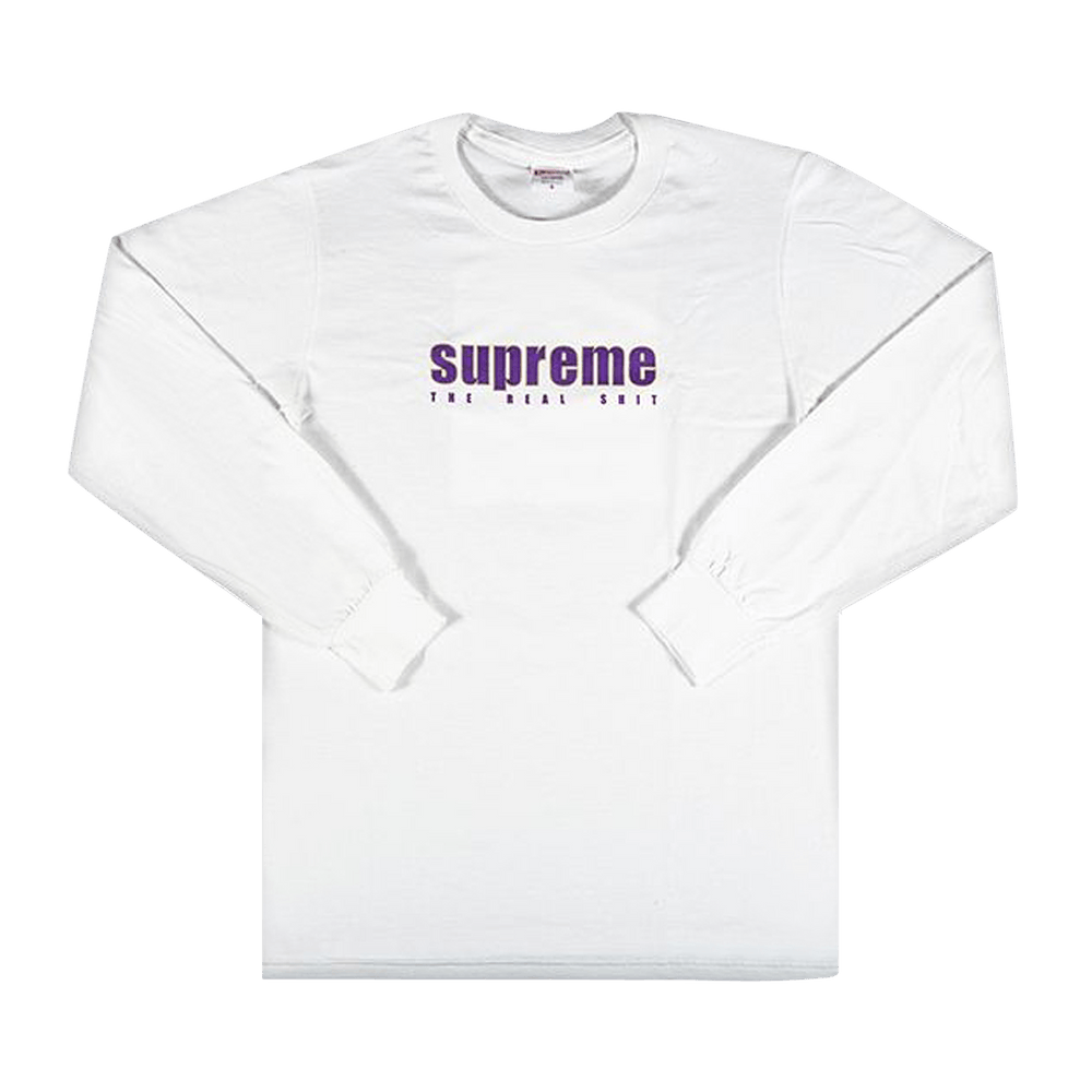 Buy Supreme The Real Shit Long-Sleeve Tee 'White' - SS19T18