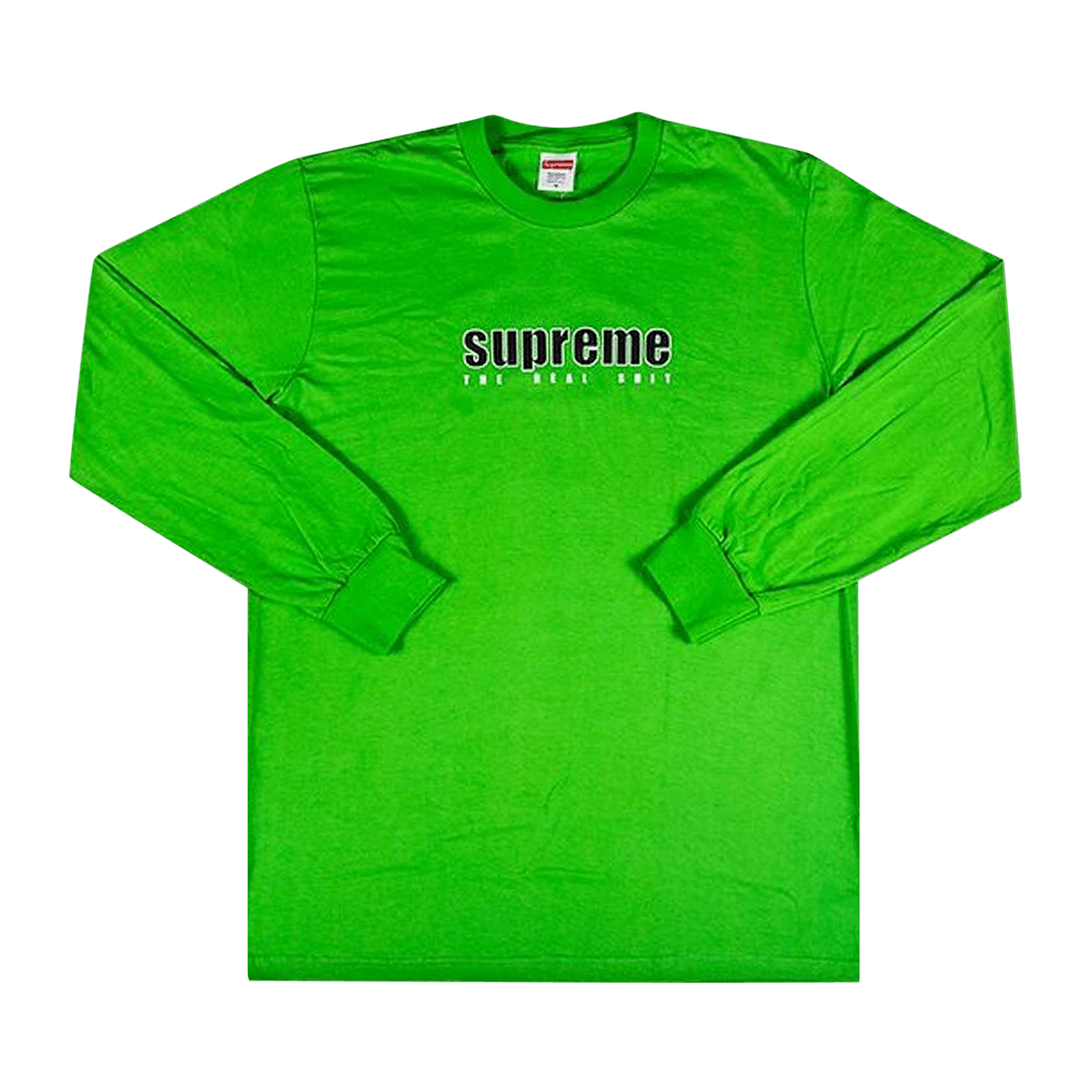 Buy Supreme The Real Shit Long-Sleeve Tee 'Green' - SS19T18 GREEN