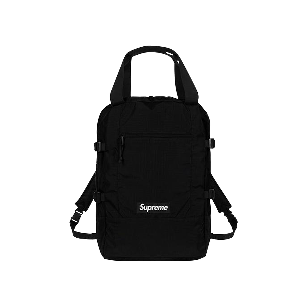 Buy Supreme Tote Backpack 'Black' - SS19B13 BLACK - Black | GOAT