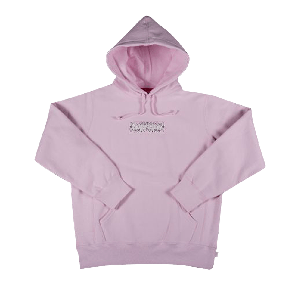 Supreme Bandana Box Logo Hooded Sweatshirt 'Pink' | GOAT