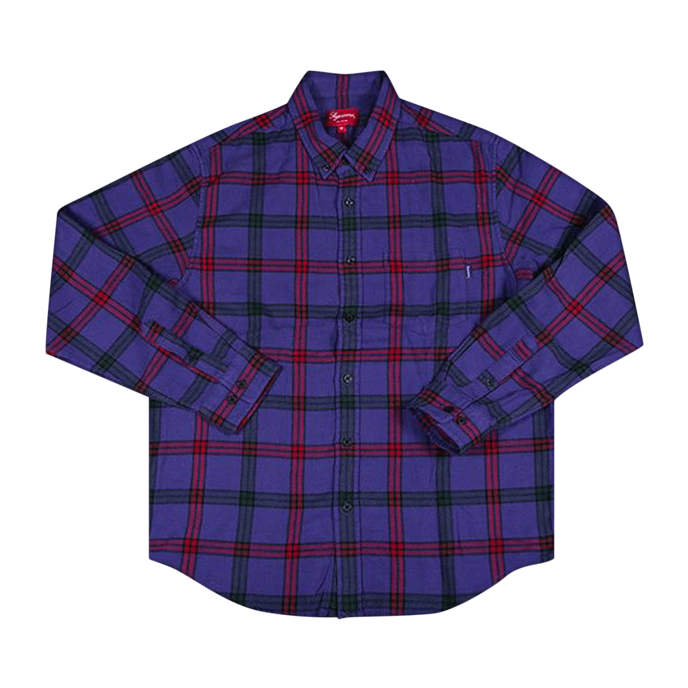 Supreme - Tartan Flannel Shirt 美品 Buy Supreme Tartan Flannel Shirt 'Purple' - FW19S6 PURPLE | GOAT
