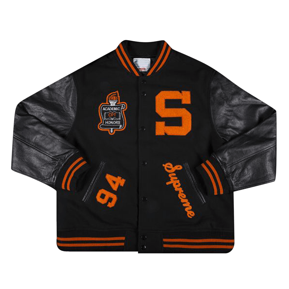 Supreme Team Varsity Jacket 'Black'