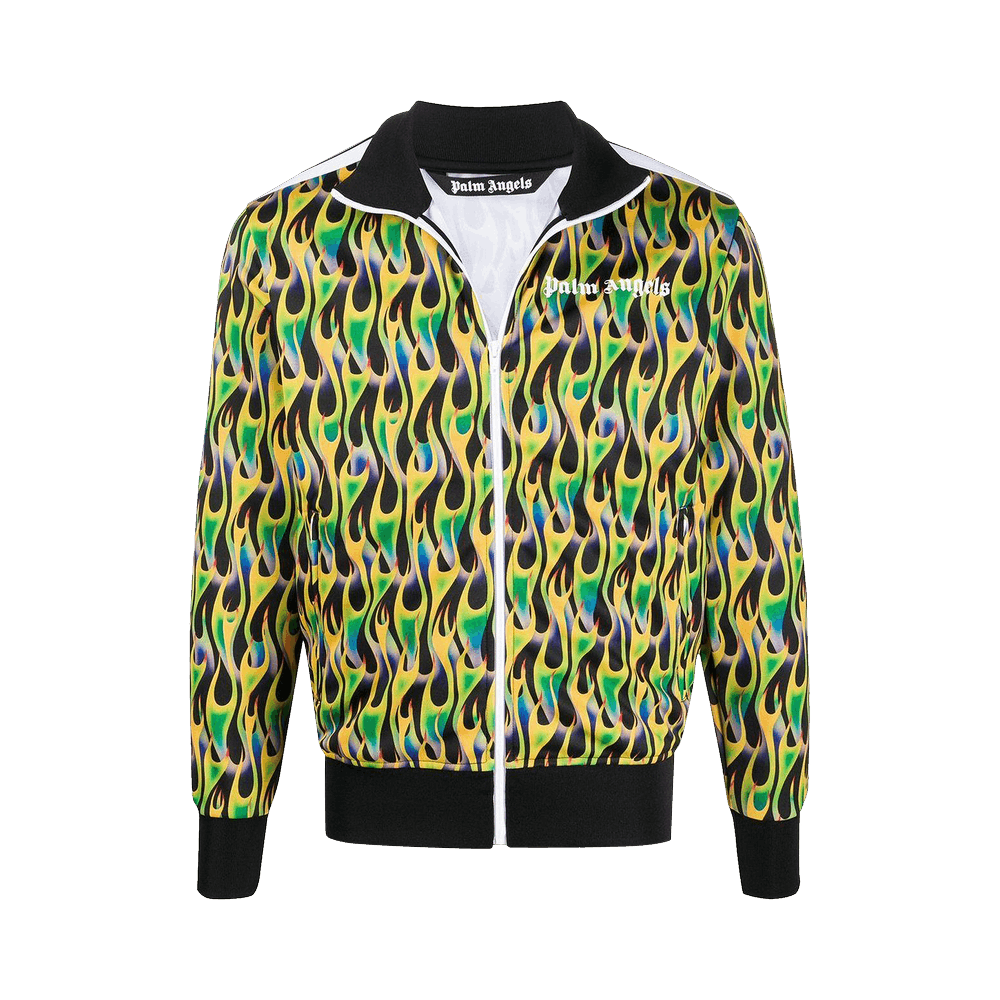 Palm Angels Palm Angels Autumn Blaze Tracksuit Jacket Lime Green