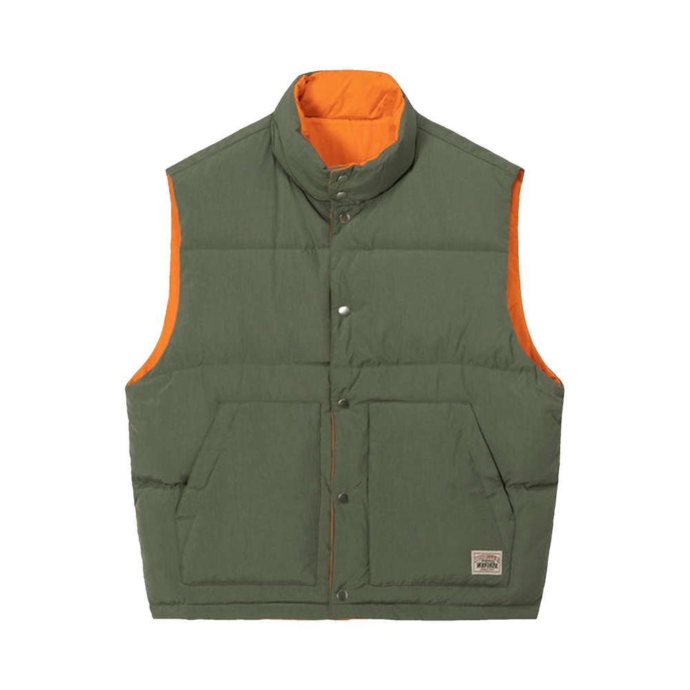 Buy Stussy Reverse Down Workgear Vest 'Olive' - 115676 OLIV