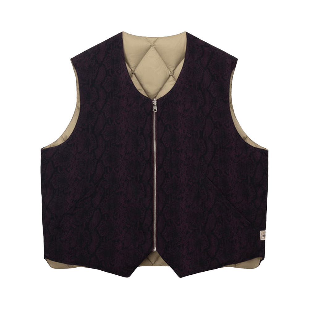 Buy Stussy Python Reversible Vest 'Burgundy' - 115669 BURG | GOAT