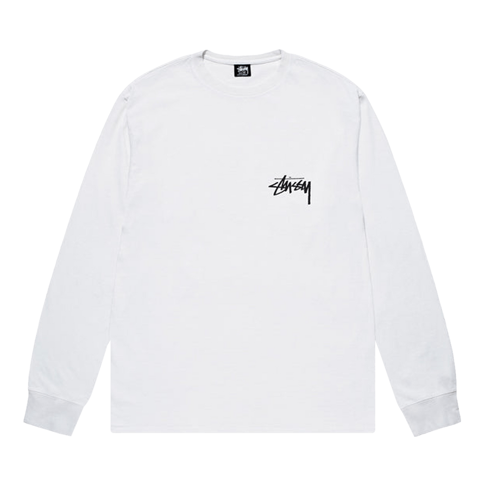Buy Stussy 8 Ball Fade Long-Sleeve Tee 'White' - 1994846