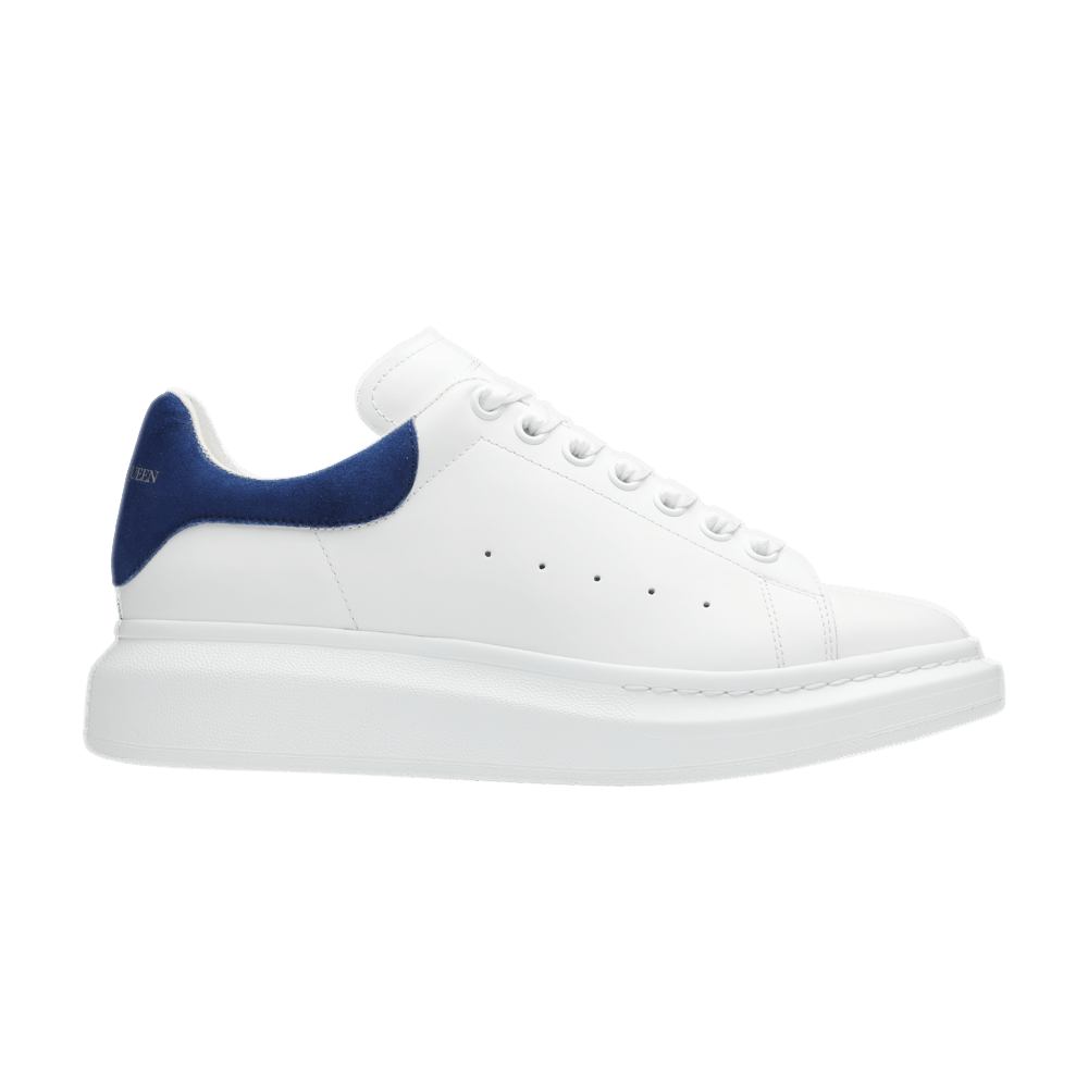 Oversized Sneaker in White/Paris Blue