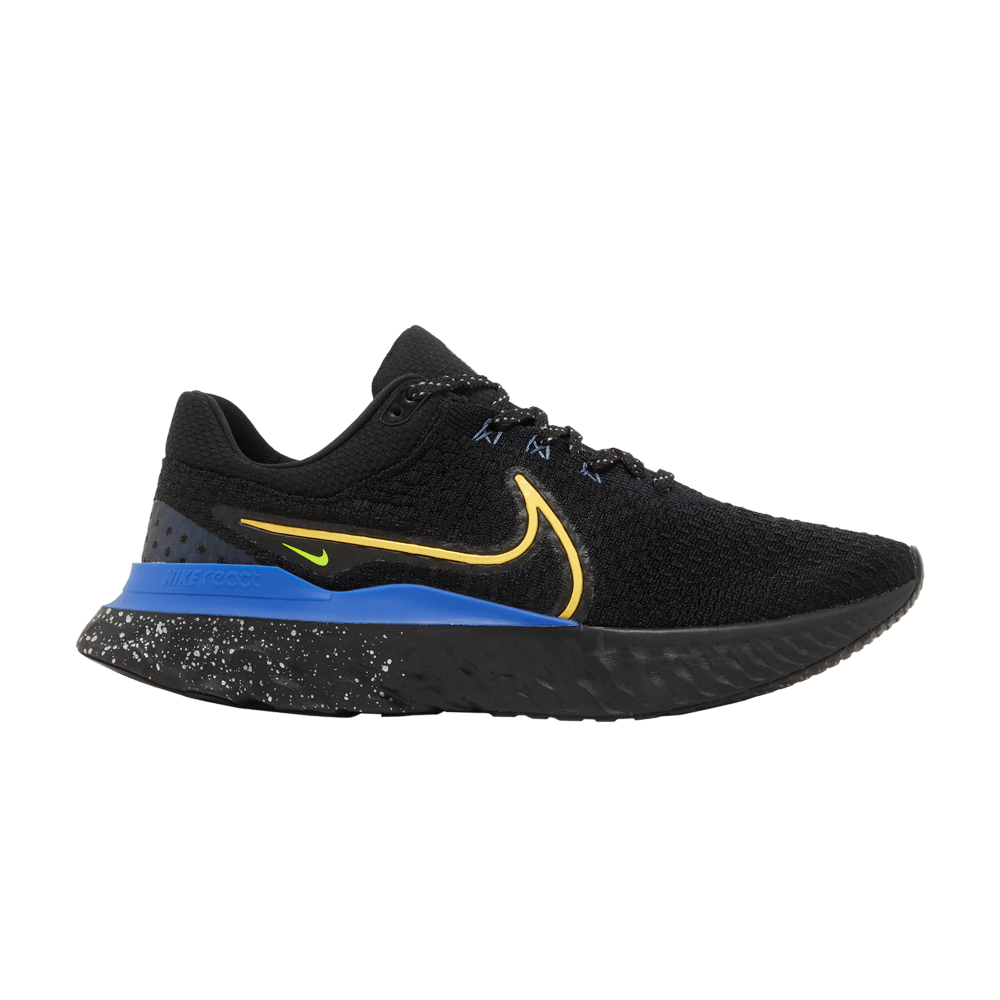 Size 10.0 React Infinity Run Flyknit 3 'Black Citron Royal'