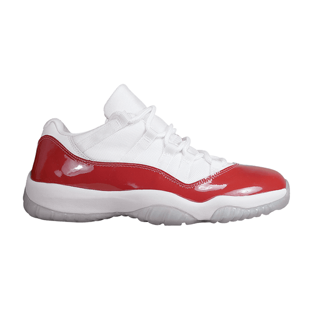 Red and white jordan 11 sale low