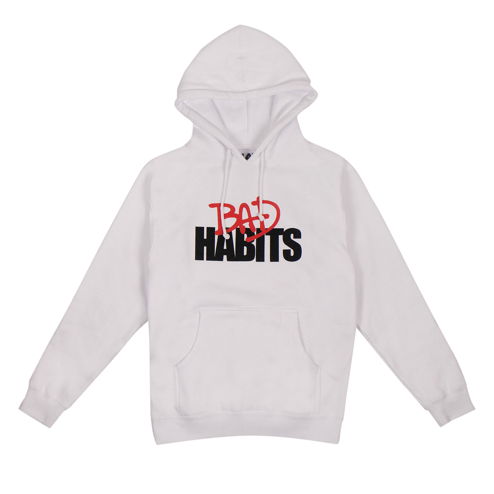 Bad habits vlone hoodie white new arrivals