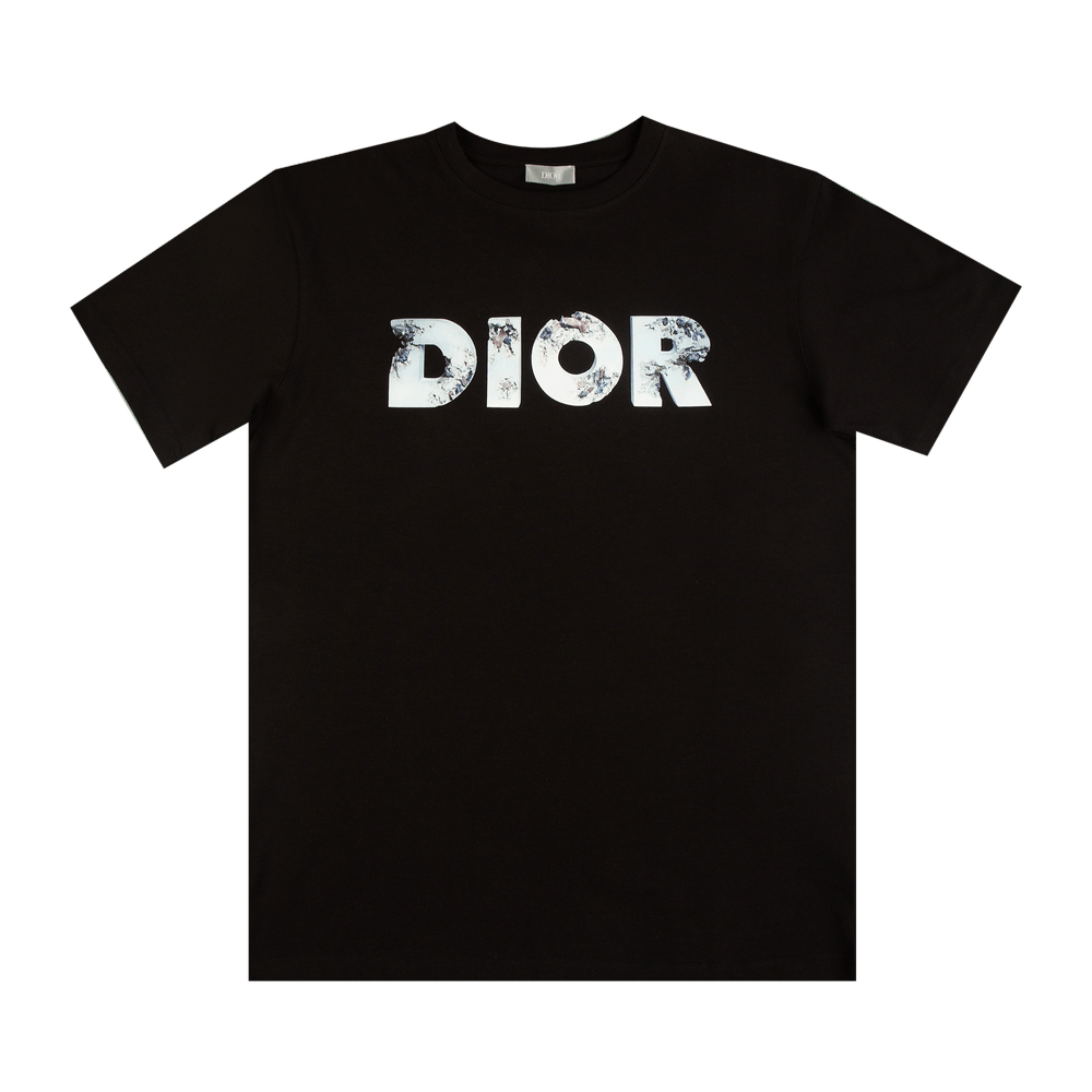 Buy Dior x Daniel Arsham Eroded Logo 3D Print Tee 'Black