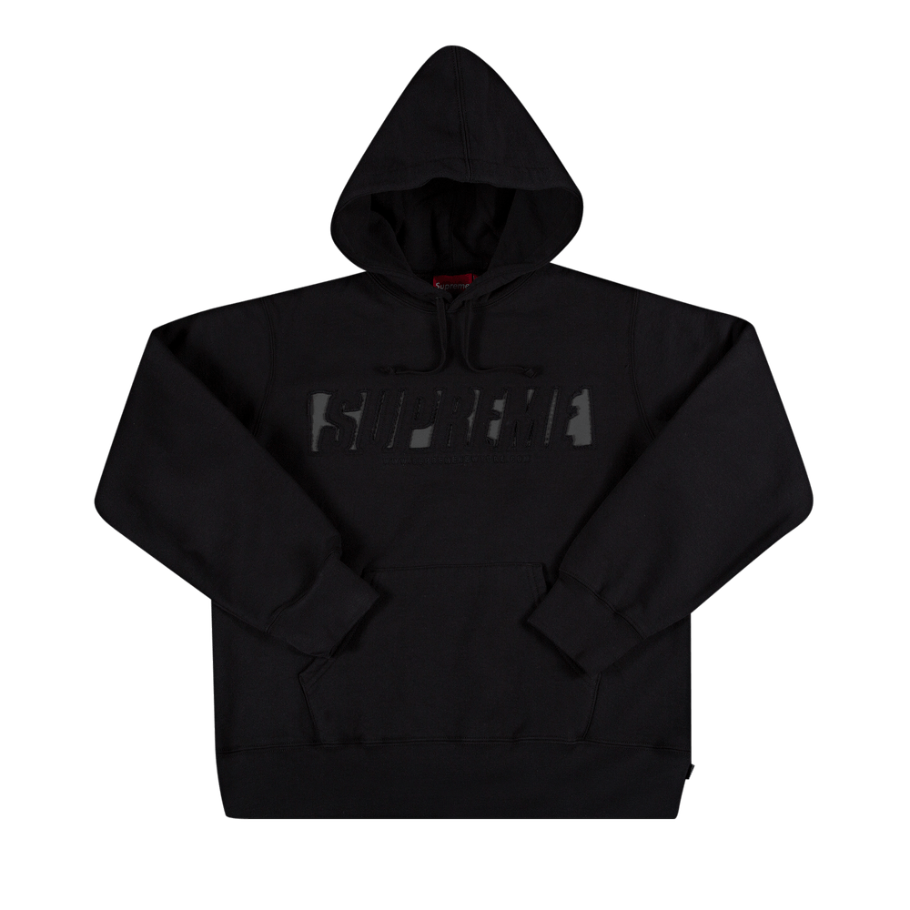 Buy Supreme Reflective Cutout Hooded Sweatshirt 'Black' - SS20SW15 BLACK |  GOAT