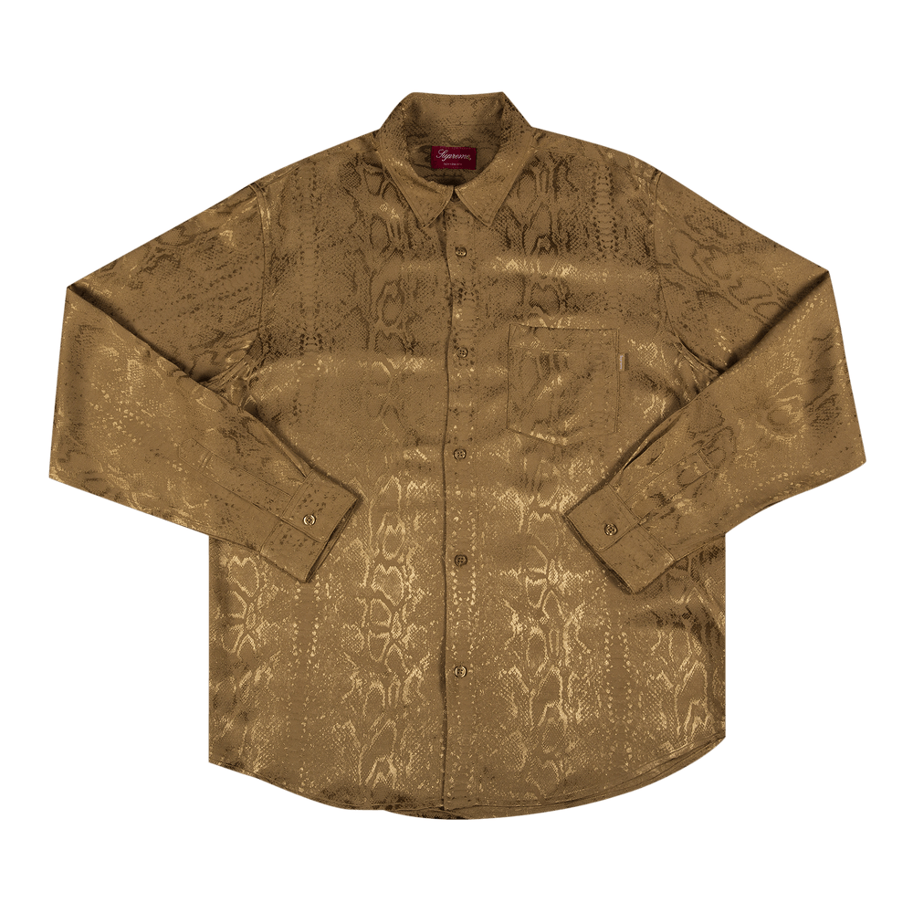 Buy Supreme Snakeskin Jacquard Shirt 'Gold' - SS20S33 GOLD | GOAT